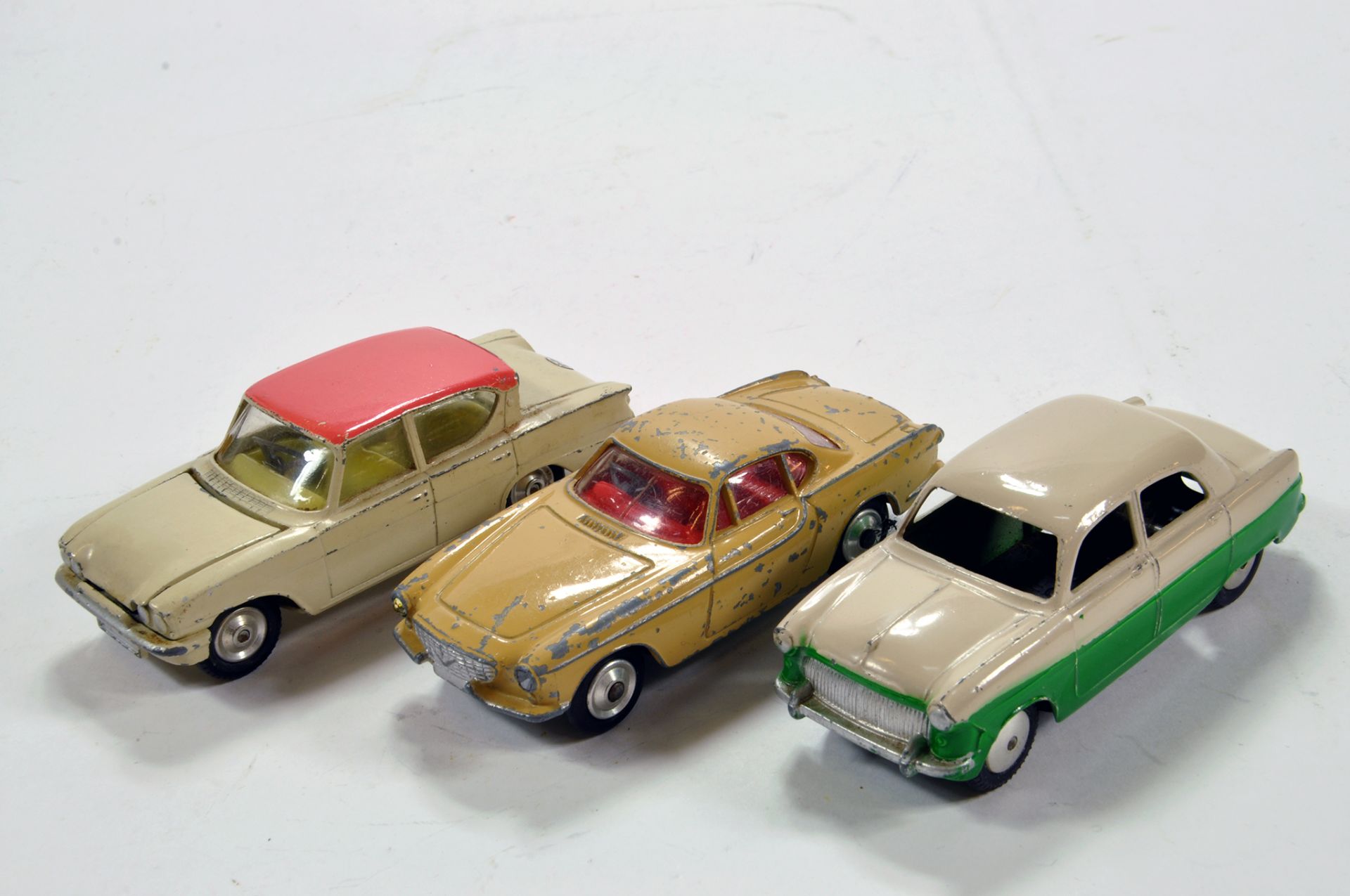 Corgi Trio of Diecast Car Issues comprising Ford Consul Classic, Volvo P1800 and Ford Consul. F to