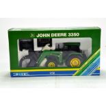 Ertl 1/32 Farm issue comprising John Deere 3350 Tractor and Loader. E to NM in Box.