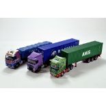 Assortment of 1/50 diecast truck / trailer combinations comprising mainly Corgi Issues. Generally