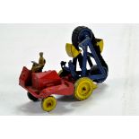 Condon Original Muir-Hill Bucket Loader finished in blue, red and yellow. Original rubber belt.