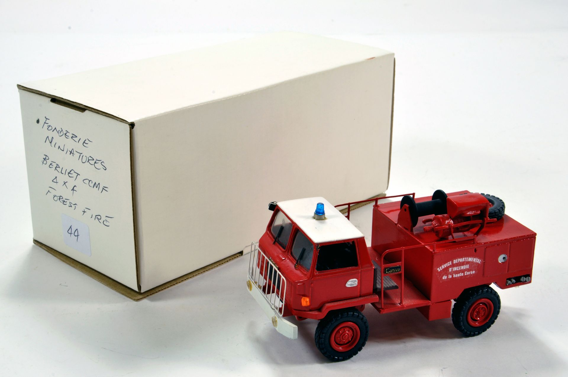 Fonderie Miniatures 1/50 Resin White Metal Berliet CCMF 4X4 Forest Fire Truck. Superb model.