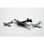 Dinky Trio of Diecast Aircraft. F to G. (3)