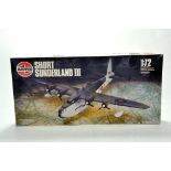 Airfix 1/72 Model Kit Comprising Short Sunderland III. Appears Complete.