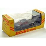 French Dinky No. 524 Panhard 24 in dark metallic grey, red interior, concave steel hubs. E to NM