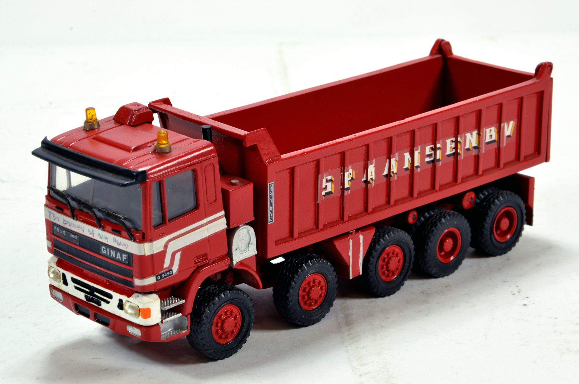 Zon Models 1/50 Truck Issue comprising White Metal GINAF 10x8 Off Road Dump Truck in livery of