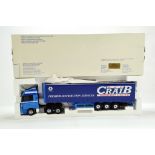 Eligor 1/43 Diecast Truck Issue Comprising DAF XF Curtain Trailer in Livery of CRAIB. Search Impex