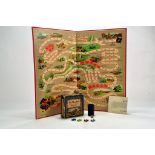 Scarce and original Chad Valley Ferguson Tractor Themed To Market Board Game. Repro instructions and