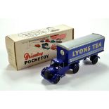 Wells Brimtoy Pocketoy No. 9/520 Mechanical 6-wheel Covered Lyons Tea Lorry. A fine example is