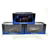 Trio of 1/43 Autoart Diecast Classic Cars comprising Jaguar XKSS, C Type and one other. NM to M in