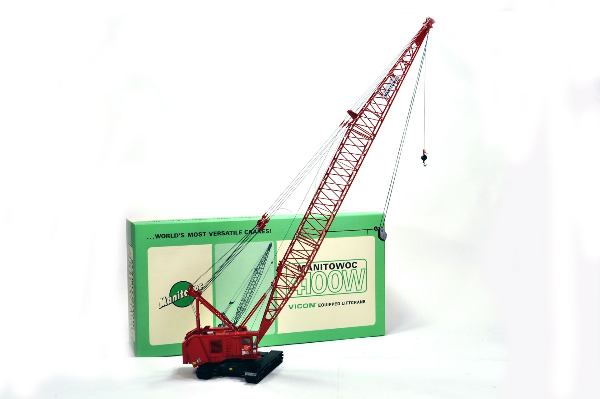 TWH 1/50 Construction issue comprising TWH Manitowoc 4100W Crawler Crane. E to NM with Box.