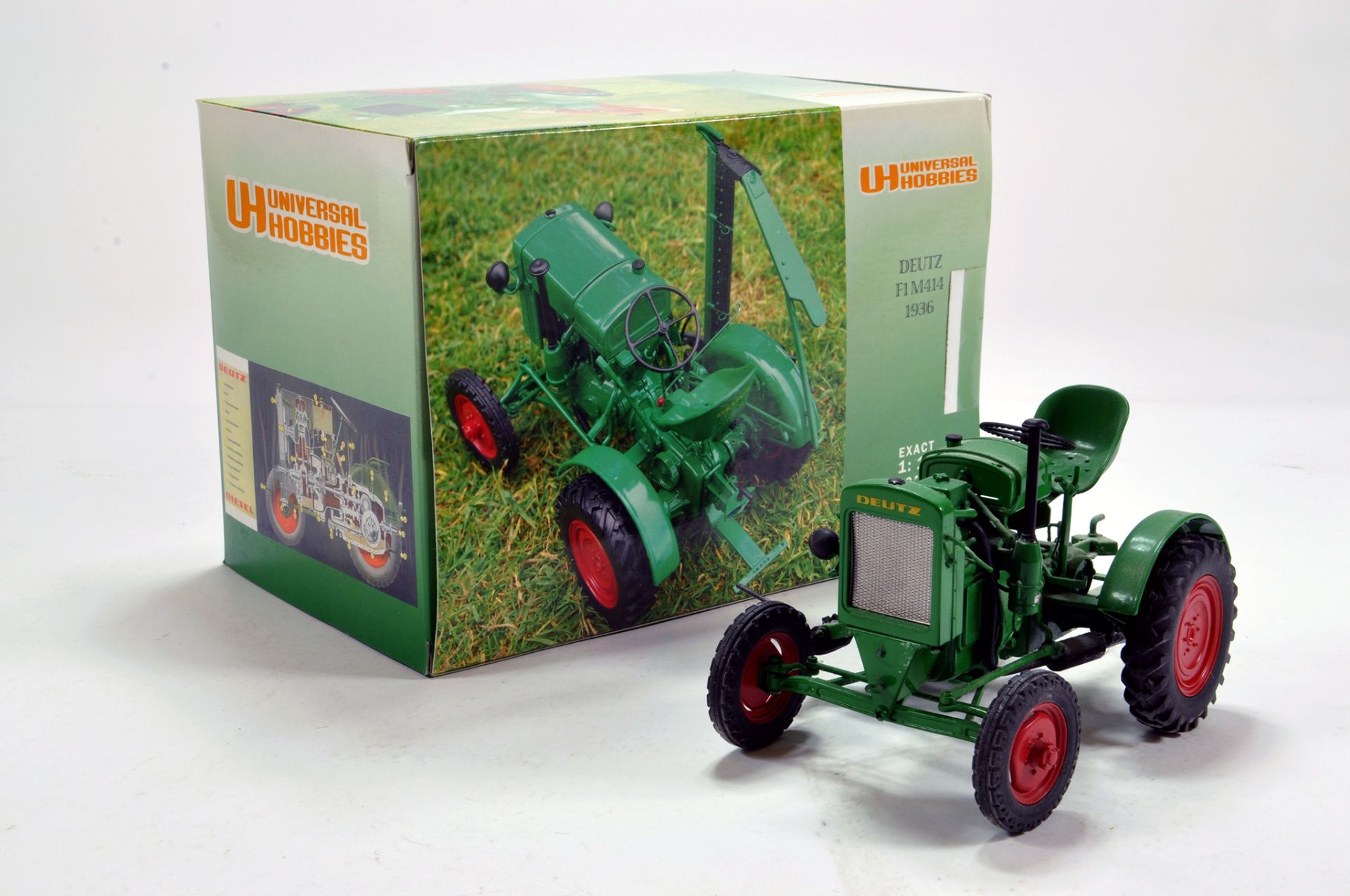 Universal Hobbies 1/16 Diecast Tractor Issue Comprising Deutz F1M414. Requires attention hence F