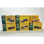 A group of diecast 1/43 Classic British Sports cars plus Dinky Atlas Issues. E to NM in Boxes. (7)