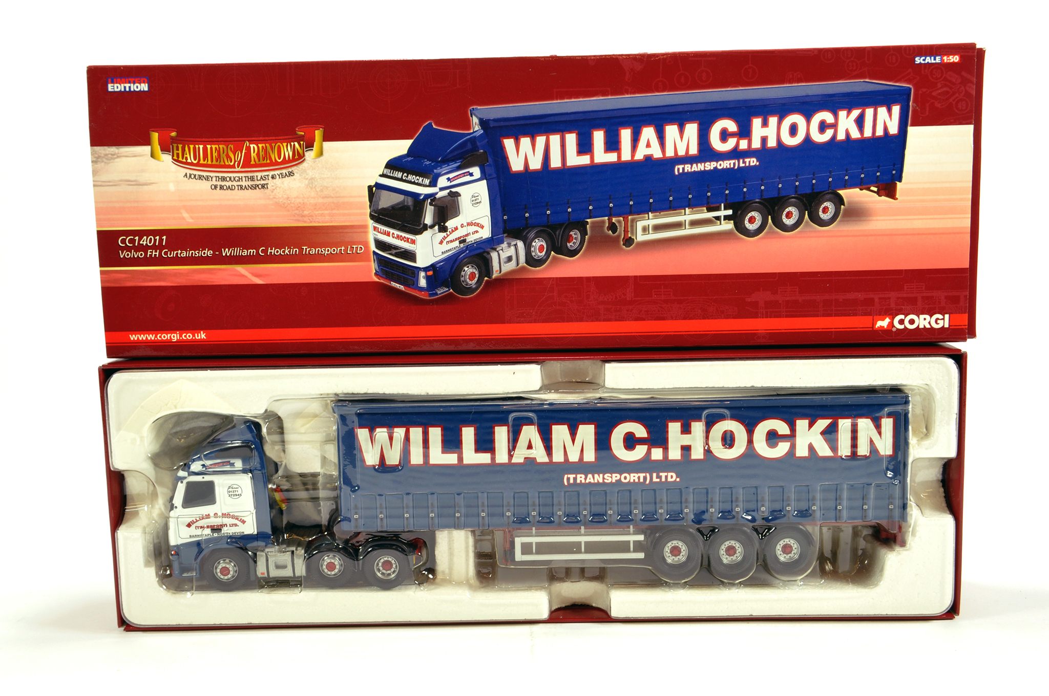 Corgi 1/50 Diecast Truck Issue Comprising No. CC14011 Volvo FH Curtainside in livery of William