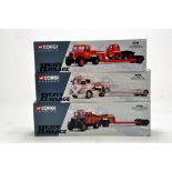 Corgi diecast trio comprising No. 31004 Scammell (Wynns), 13501 Foden S21 (Munton) and 16901 Scamell