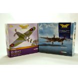 Corgi 1/72 Diecast Aircraft Issue Duo comprising No. AA32007 Hawker Hurricane D Day Anniversary plus