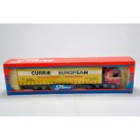 Tekno 1/50 Diecast Truck Issue Comprising Scania 113M Curtainside in Livery of Currie European. E to