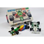 Plastic Model Kit duo comprising Formula One Benetton and one other. Attention needed. (2