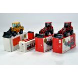 Group of diecast construction models comprising Atlas and Zettelmeyer Wheel Loaders plus one