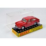 Dinky No. 129 Volkswagen 1600 TL Fastback with red body. Lovely example is NM in Box.