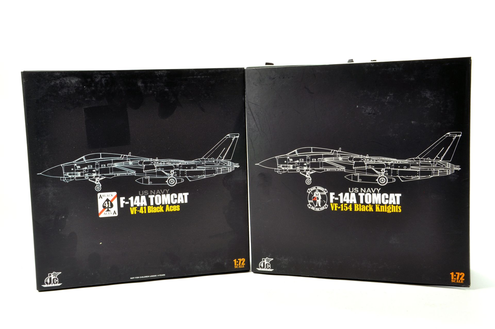 JC Wings 1/72 Diecast Aircraft comprising Fighter Jet Series. F-14 Tomcat Duo. Generally appear NM