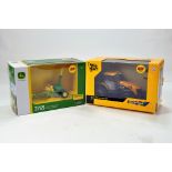 Britains 1/32 Farm Duo comprising John Deere 3765 Forage Harvester plus JCB 7230 Tractor. NM in