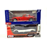 Mondo Motors 1/18 diecast issue comprising Mercedes Benz SLS plus Motor Max Pagani Zonda. E to NM in