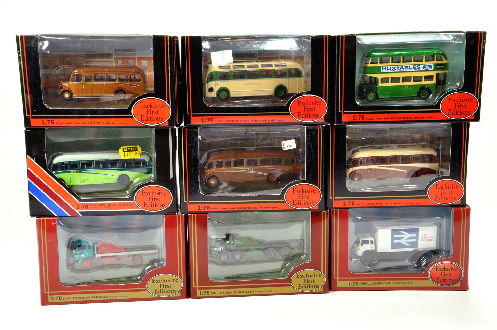 EFE 1/76 diecast Bus and Commercial Truck group comprising various issues. Generally NM to M in