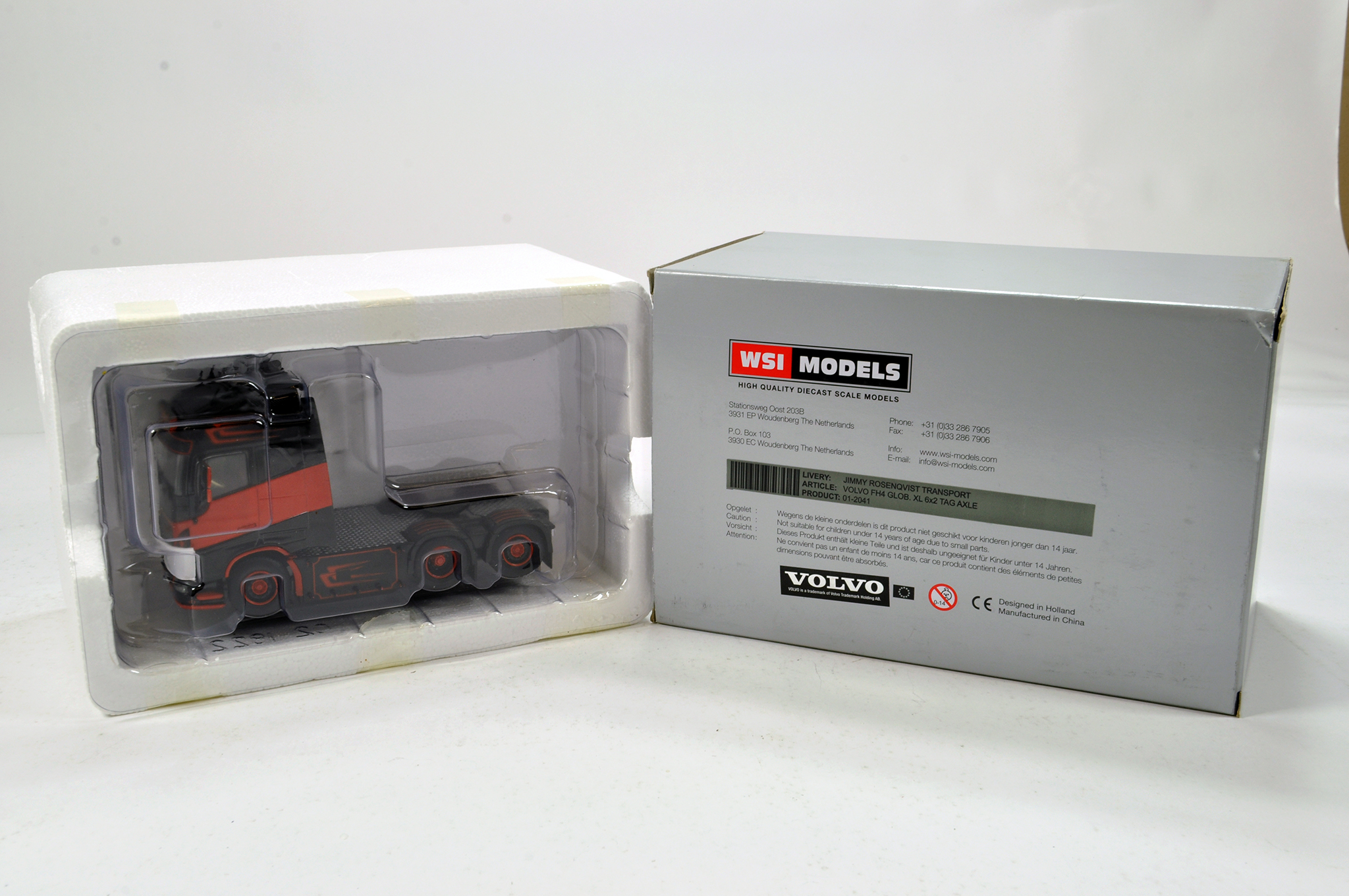 WSI 1/50 Diecast Precision Truck Issue comprising Volvo FH4 Tractor in livery of Jimmy Rosenqvist.