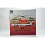 Inflight Models 1/200 Diecast Aircraft Models comprising Boeing 747 TWA. Graded ex shop stock. A