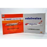 Inflight Models 1/200 Diecast Aircraft Models comprising Boeing 737-200 NAC plus Airbus A320