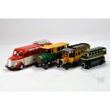 Group of assorted diecast bus models from various makers. Generally VG to E. (4)