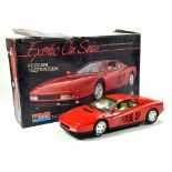 Impressive Plastic Model Car Kit in 1/12 scale of a Ferrari Testarossa. Some very light attention