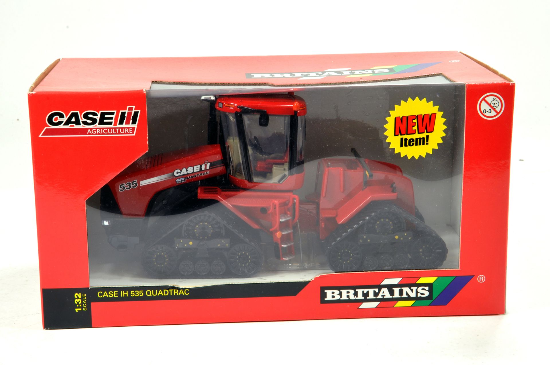 Britains 1/32 Farm Issue Comprising Case IH 535 Quadtrac Tractor. NM in Box.