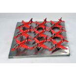 A bespoke and Impressive Presentation Piece of the Red Arrows Flying Aircaft Display Team. Featuring