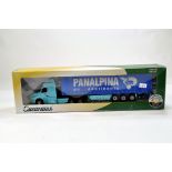 Cararama 1/50 Diecast Truck Issue comprising Volvo Curtainside in livery of Panalpina. E to NM in