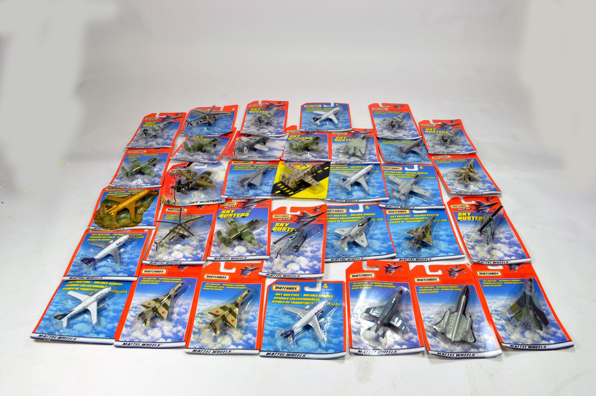 Large selection of Matchbox Sky Buster Aircraft Models. Modern Issues. As New. (34)