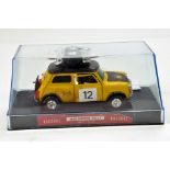 Nacoral (Spain) 1/43 Mini Morris Rally in Yellow. NM in Box.