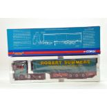 Corgi 1/50 Diecast Truck Issue comprising No. CC13803 MB Actros Curtainside in livery of Robert