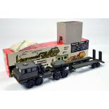 Solido No. 211 Berliet T12 Tank Transporter in military green. Superb model is E to BM in E Box.