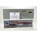 WSI 1/50 Diecast Precision Truck Issue comprising Scania Streamline with Flat Bed Trailer in