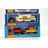 Matchbox Superkings No. K-19 Security Truck plus K-30 Unimog and Compressor. E to NM in VG Boxes. (