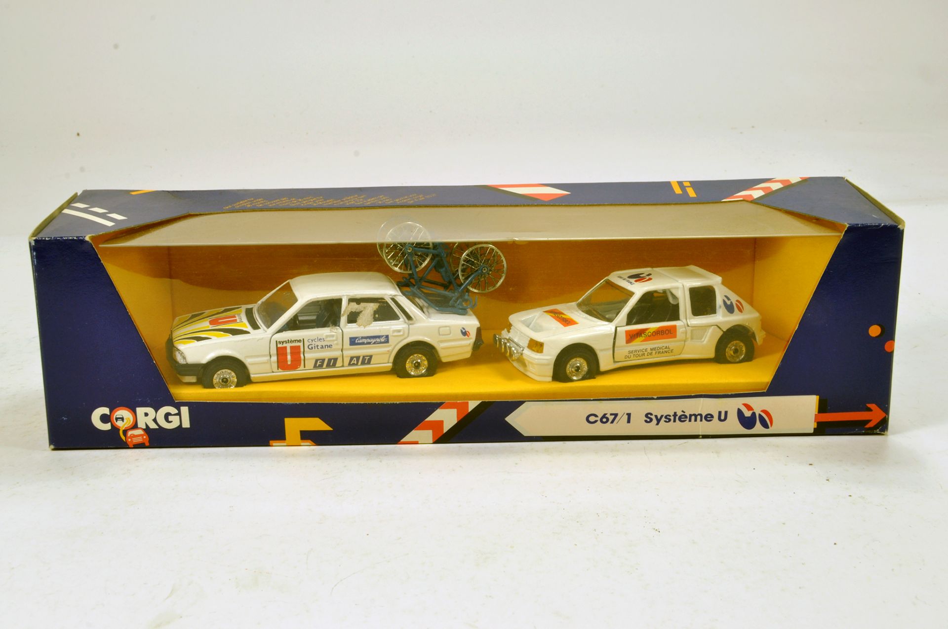 Corgi No. C67/1 Road Cycling Set. Hard to find. NM in Box.