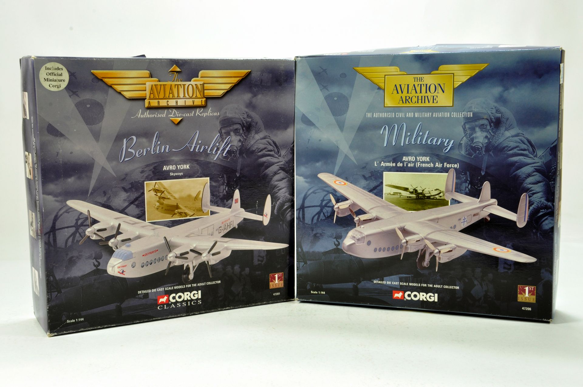 Corgi Aviation Archive 1/144 aircraft issues. Generally E to NM in Boxes. (2)