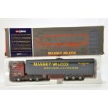 Corgi 1/50 Diecast Truck Issue comprising No. 75206 ERF Curtainside in livery of Massey Wilcox. NM