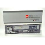 WSI 1/50 Diecast Precision Truck Issue comprising DAF with Fridge Trailer in livery of SDM.