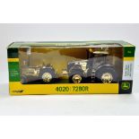 Britains 1/32 John Deere Gold Presentation Set comprising 4020 and 7280R. NM in Box.