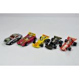 A group of unboxed Matchbox Racing Cars. E to NM. (5)