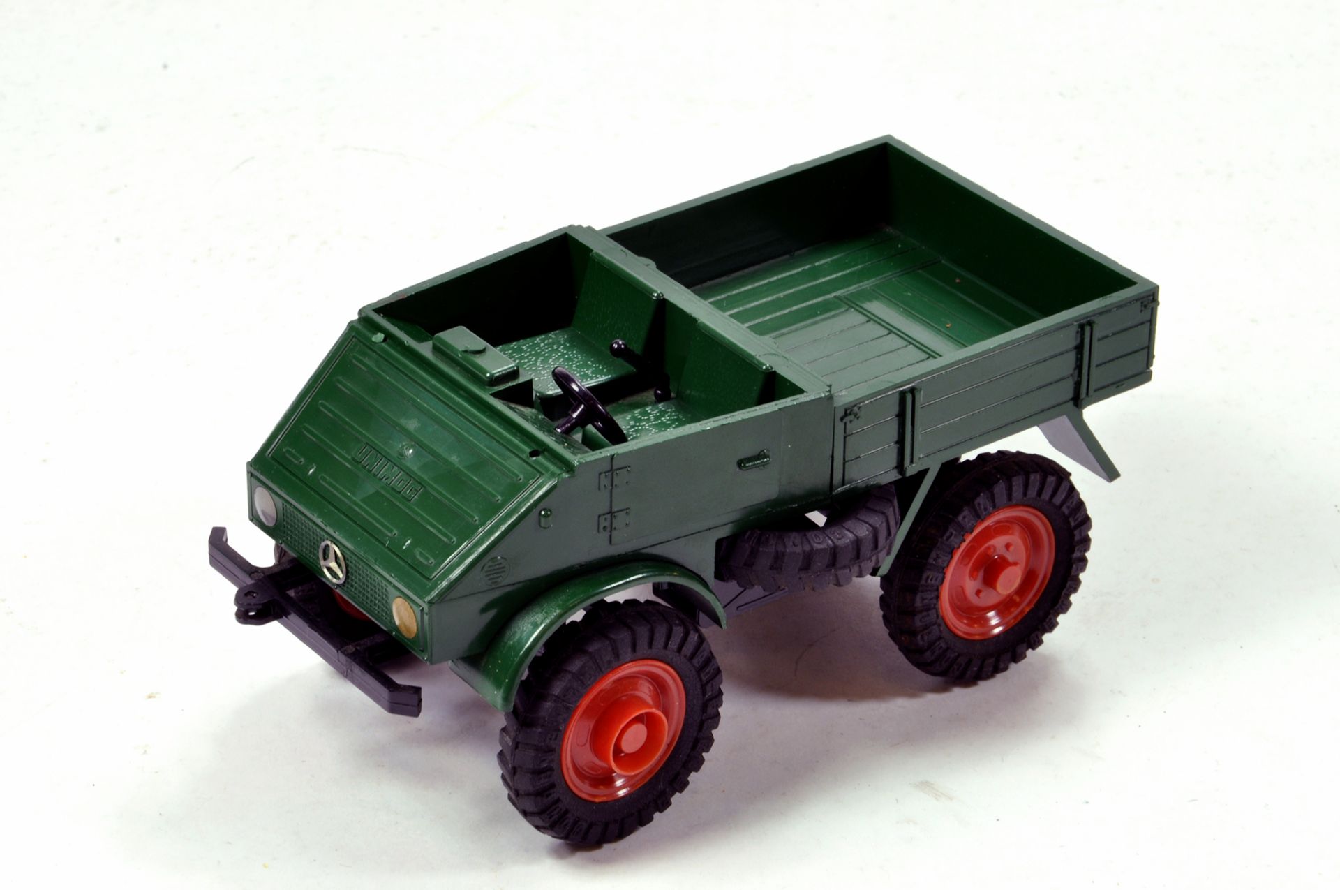 Very Rare approx 1/25 scale plastic issue promotional model of a Mercedes Unimog from Cursor (