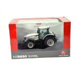 Universal Hobbies 1/32 Farm Issue Comprising Massey Ferguson 8690 White Edition Tractor. NM in Box.