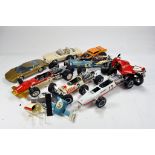 Various assembled plastic model car kits. Attentioned Needed. (8)